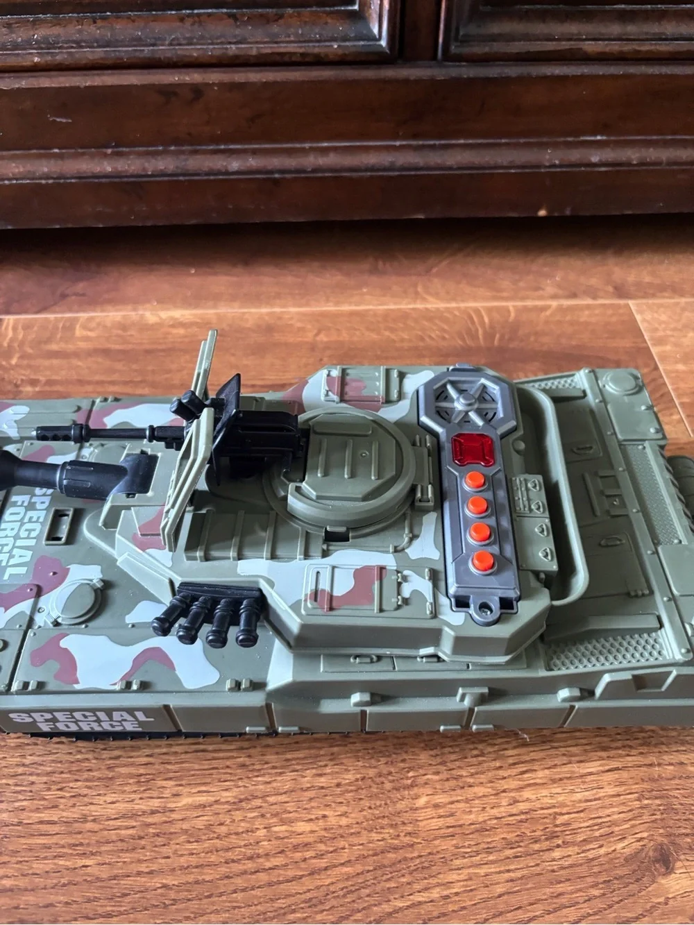 Green Camo Toy Tank - Kids Military Play